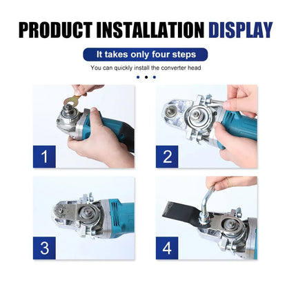 Professional Angle Grinder Changed To Universal Treasure Multifunctional Tools of Cutting Polishing Shovelling Cleaning