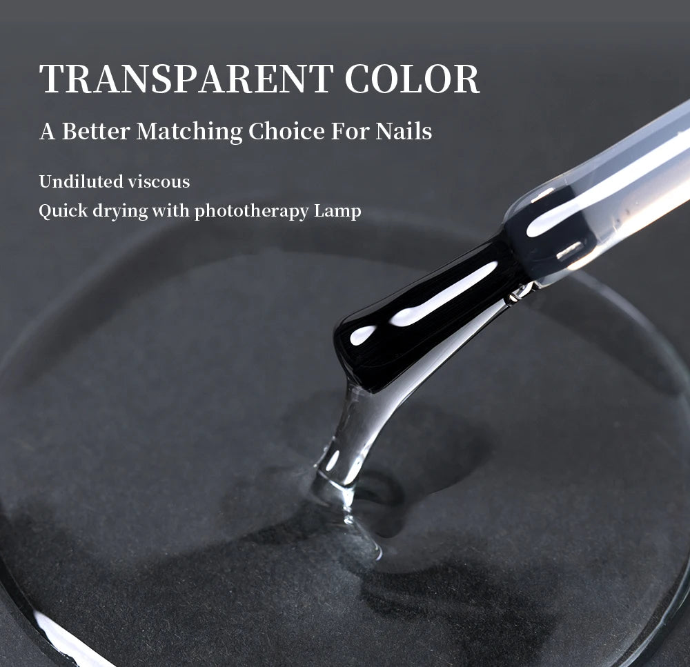 AWStorG 15ML Nail Tips Glue Gel For Falses Nail Tips Fast Extension 3 IN 1 Function Nails Art Transparent Gel Polish Soak Off UV