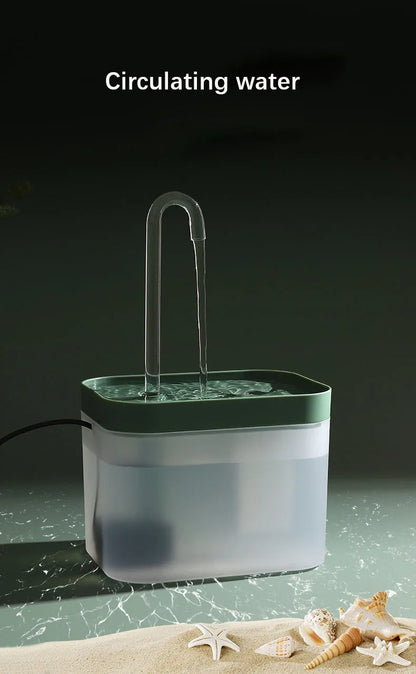 Pets Water Fountain Auto Filter USB Electric Mute Cat Drinker Bowl 1500mL Recirculate Filtring Drinker for Cats Water Dispenser