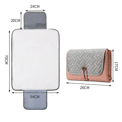 Portable Multifunction Foldable Waterproof Changing Pad Newborn Baby Diaper Changing Mat Changing Pads Infant Bedding Mattress