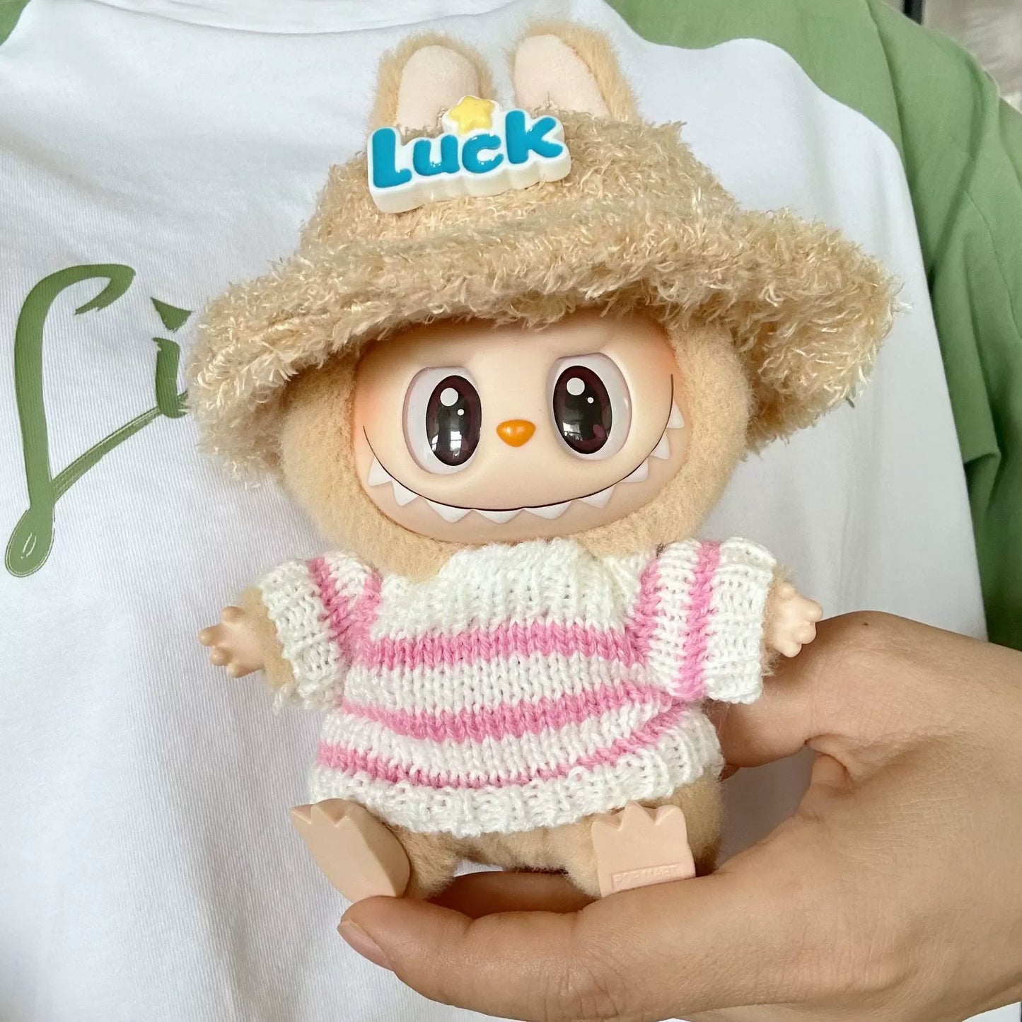 LABUBU Doll'S Clothes Outfit Accessories for 15-17cm Labubu Idol V1 V2 Stylish Outfit Clothes Sports Leisure Suit Clothing Gift