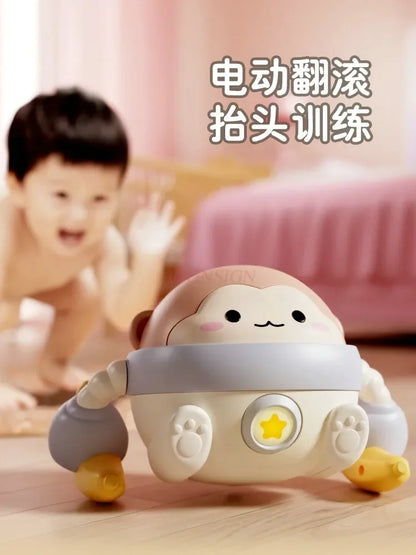 Baby Toys Voice Controlled Electric Rolling Monkeys Singing and Dancing Babies Aged 0-11 Practicing Raising Their Heads