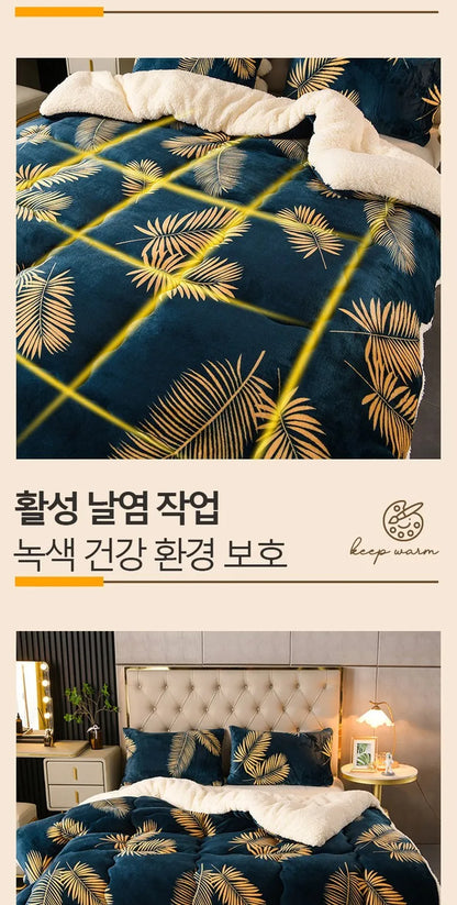 New Super Thick Winter Warm Blanket for Bed Artificial Lamb Cashmere Weighted Blankets Soft Comfortable Warmth Quilt Comforter