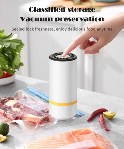 high-quality food handheld vacuum sealer Portable & Rechargeable Vacuum Sealer (Vacuum Sealers+ 30 reusable vacuum seal bags