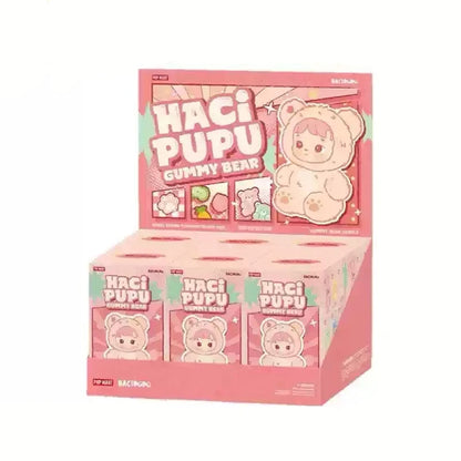 100% Genuine Haci pupu Gummy Bear Series Vinyl Face Blind Box Kawaii Scented Pendant Doll Keychain Decor Sweet Birthday Gift