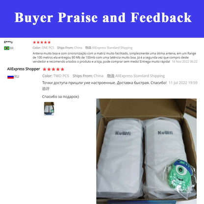 KuWFi Wifi Repeater 2.4G 300Mbps Outdoor AP Long Range Extender Smart Manage Router CPE Wireless Bridge Point to Point 1KM