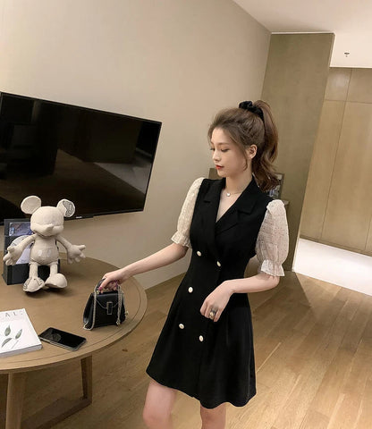 Clothes Mesh Dresses for Women 2024 Formal Occasion Blazer Holiday Woman Dress New Features of In Hot Fashion Sensual Sexy Loose