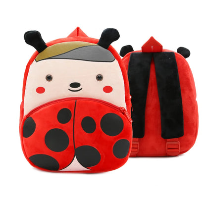 Cute cartoon animals school bags for Kindergarten kids backpack boys girls plush backpack
