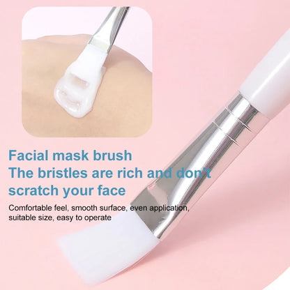 DIY 6 Set Silicone Mask Mud Essential Oil Bowl Skin Care Mud Bowl Spoon Tools Convenient Clean Durable Makeup Portable Skin Care