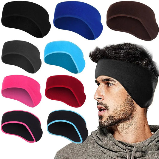 1Pcs Fleece Ear Warmer Muff Winter Headband Ear Muffs Headband for Men Women Running Skiing Outdoor Sports Supplies