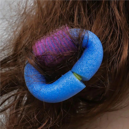 12PCS Soft Hair Curler Roller Curl Hair Bendy Rollers Flexible DIY Magic Hair Curlers Tool Styling Rollers Sponge Hair Curling