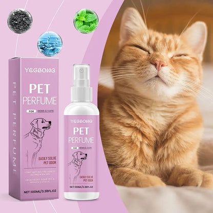 100ml Pet Odor Eliminator Fresh Scent Spray For Dogs Cats Home Deodorizing Solution With Harness Attachment