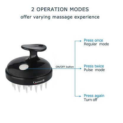 Scalp Massager Hair Growth Scalp Scrubber with Soft Silicone Bristles for Hair Growth Dandruff Removal, Hair Shampoo Brush Scalp