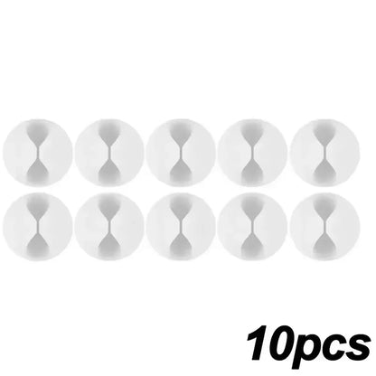 5/50Pcs Desktop Wall Cable Clips Wire Management Self-Adhesive Cord Organizers Holder Clamp for USB Network Headphone Cables