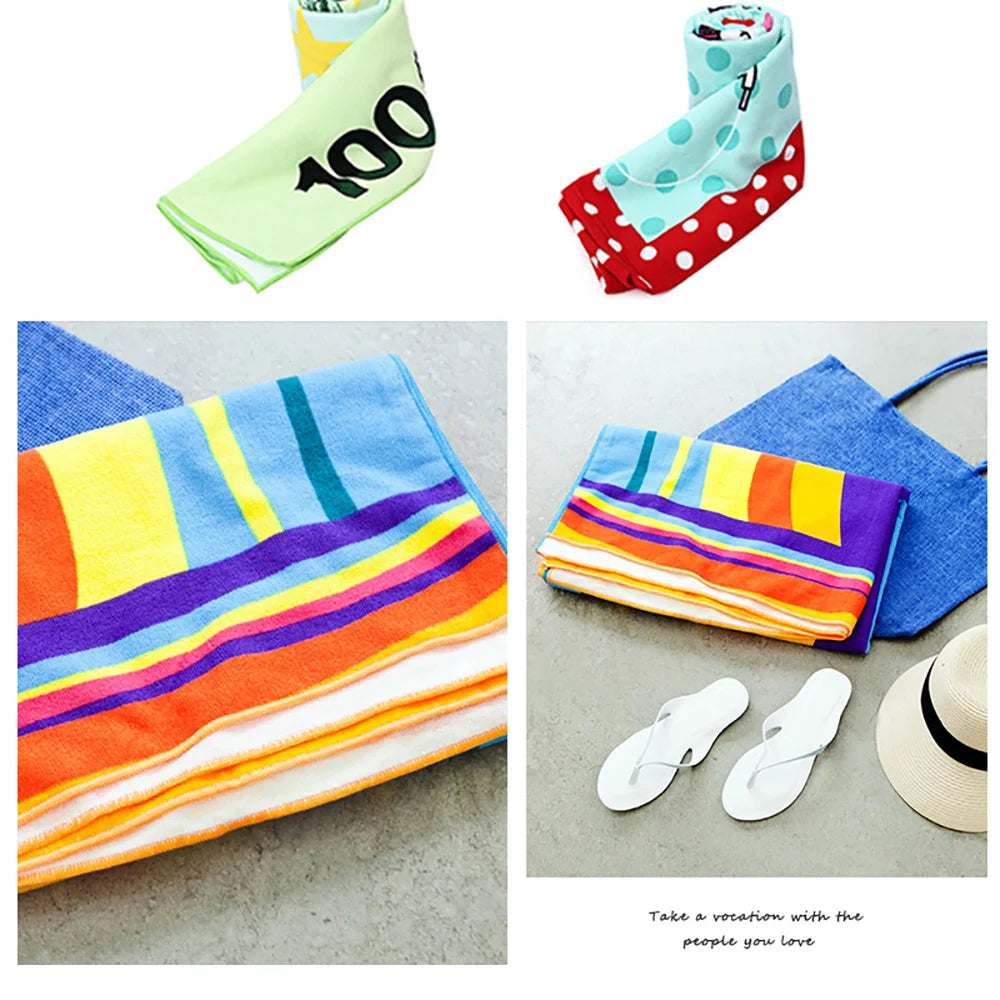 Custom Photo 3D Bath Beach Towel Funny Picture Customization Microfiber Outdoor Swimming Gifts Hotel Logo Bulk Orders Wholesale