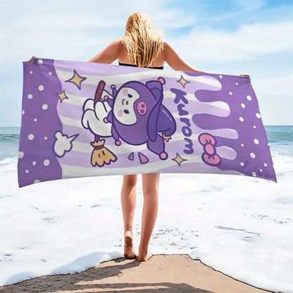 Character Collection Beach Towel, Full of FunMicrofiber terry bath towels for yoga, travel, swimming, fitness and camping