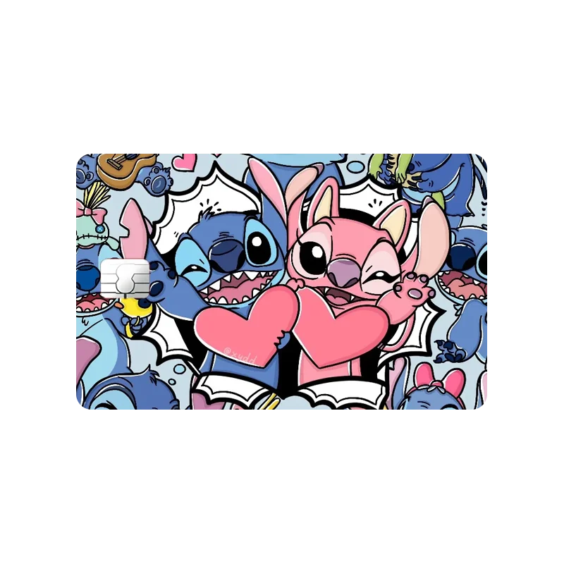 Stitch Card Sticker Kawaii Student Accessories Matte Water Proof Student Study Supplies Stationery Exquisite Patch Birthday Gift