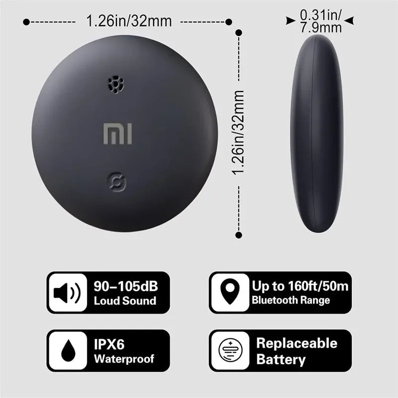 Xiaomi GPS Locator Pet Wallet Suitcase Car Global Positioning Tracking Elderly Kids Anti Getting Lost Finder For iPhone Find My