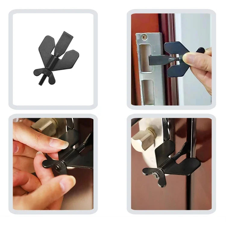 Portable Hotel Door Lock Live Alone Self-Defense Stop Travel Anti-theft Stopper Childproof  Lock Safety Home Latch