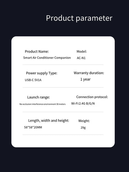 Matter WIFI Smart IR Controller Air Conditioning Companion Gateway with HomeKit Infrared Blaster Remote Control for Home Use