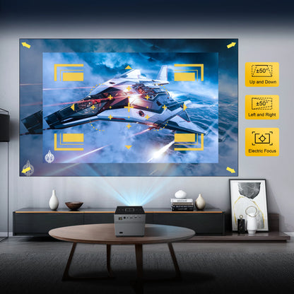 Portable Projector Wifi Bluetooth Led Smart Voice Remote Control Digital Projector Full HD 1080P Projector 4k Game Projectors