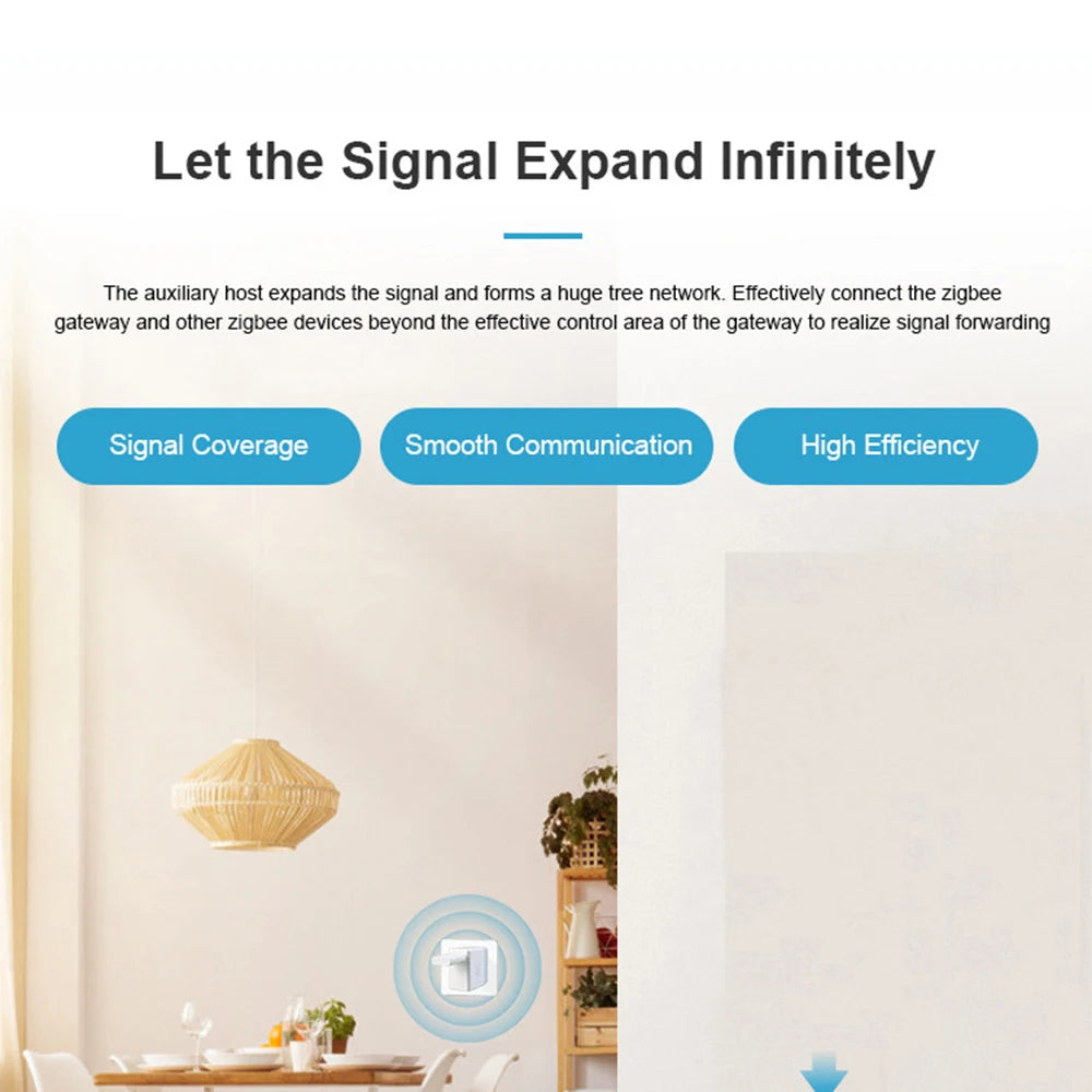 Haozee Smart ZigBee Signal Repeater USB Signal Amplifier Extender Smart Home Automation Support Home Assistant Zigbeem2qtt