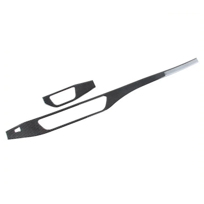 For Audi A4L A4 B9 2017-2022 Accessories Auto Central Control Headlight Switch Panel Trim Dashboard Decor Carbon Fiber Sticker