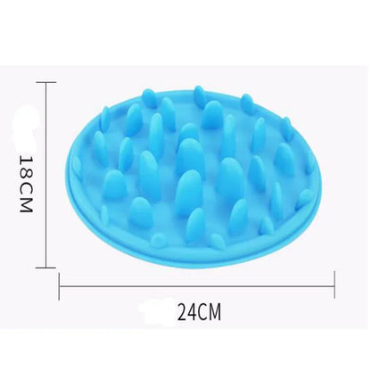 Silicone Pet Bowl Dog Cat Slow Eating Feeding Food Bowls Portable Puppy Feeder Puzzle Bowls Dishes Anti Choke Food Container