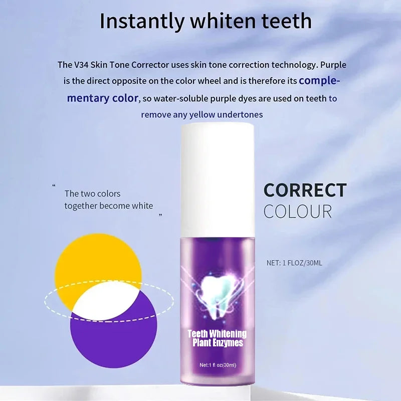 V34 Toothpaste 5D Teeth Oral Hygiene Cleaning Teeth Fresh Breath Teeth Care New