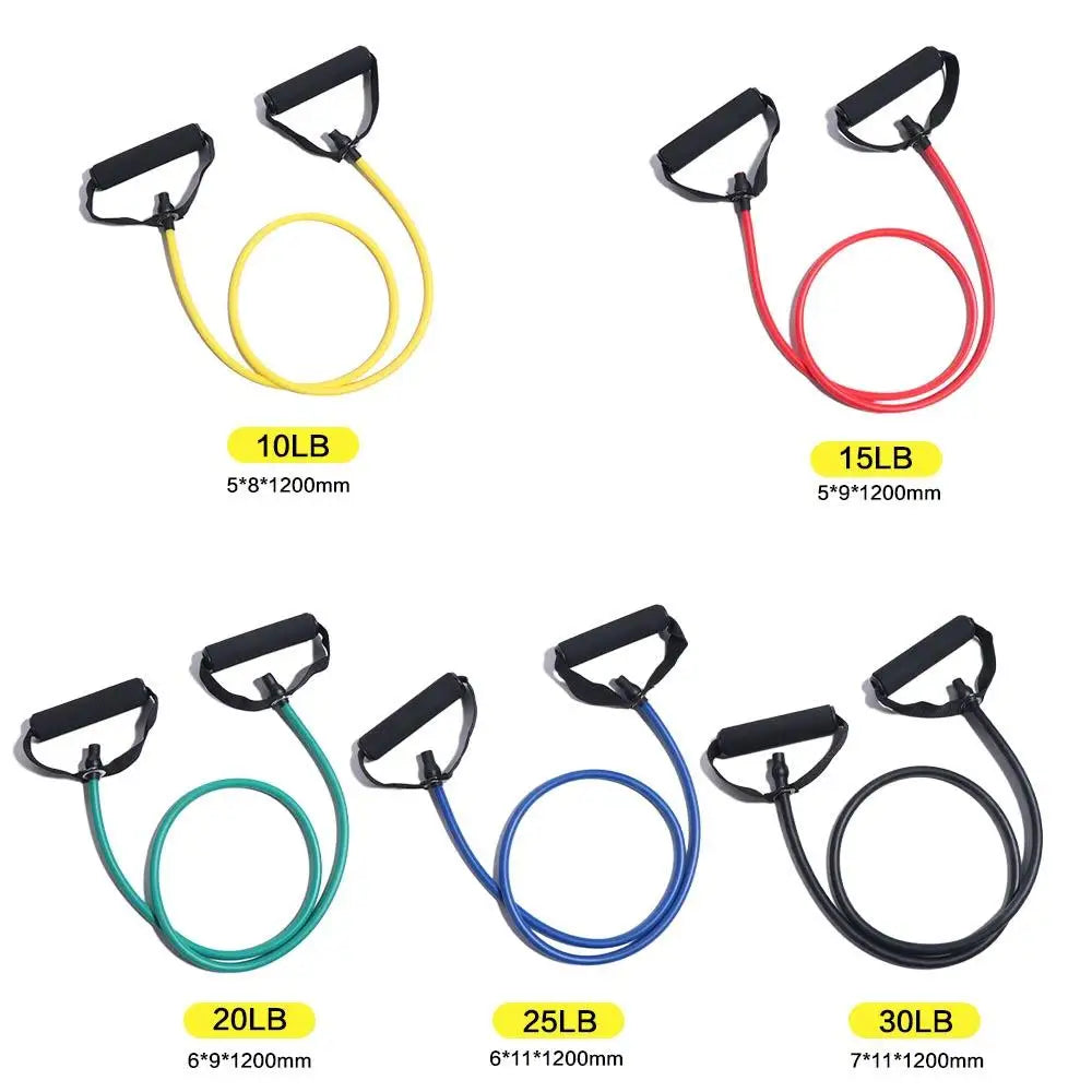 5 Levels 5 Levels Resistance Bands Multifunctional Elastic Resistance Pull Rope Portable With Handles Fitness Elastic Bands Yoga