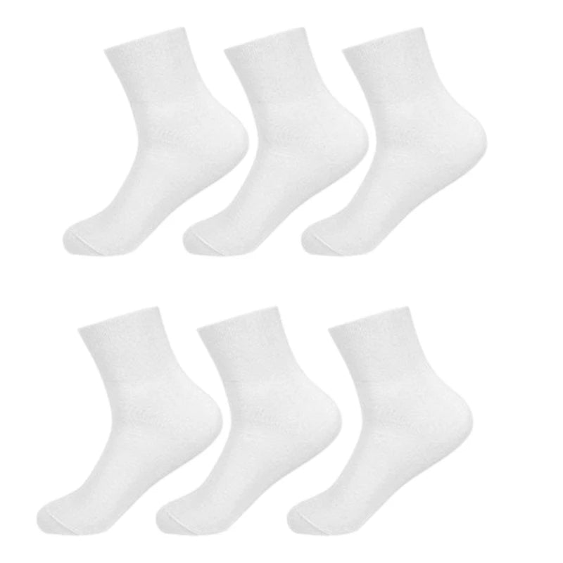 3 Pairs Diabetic Socks Mens Women Non Binding Loose Top for Diabetes Patients Swollen Feet Seamless Cotton Ankle Socks