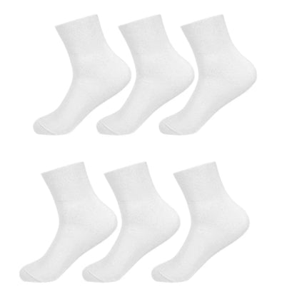 3 Pairs Diabetic Socks Mens Women Non Binding Loose Top for Diabetes Patients Swollen Feet Seamless Cotton Ankle Socks