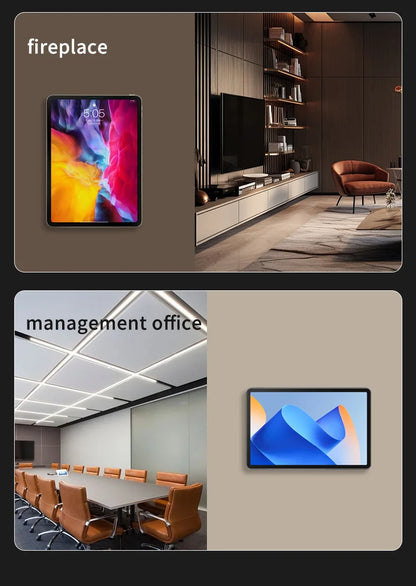 New Wall Tablet Mounted Wireless Charger Wall charging Socket Tablet Magnetic Bracket Holder for Universal Tablet Android iPad