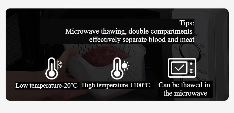 1- 3Pcs Refrigerator Organizer Boxes Fresh Fruit & Vegetable Keep - Fresh Containers with Draining Baskets Kitchen Storage Box