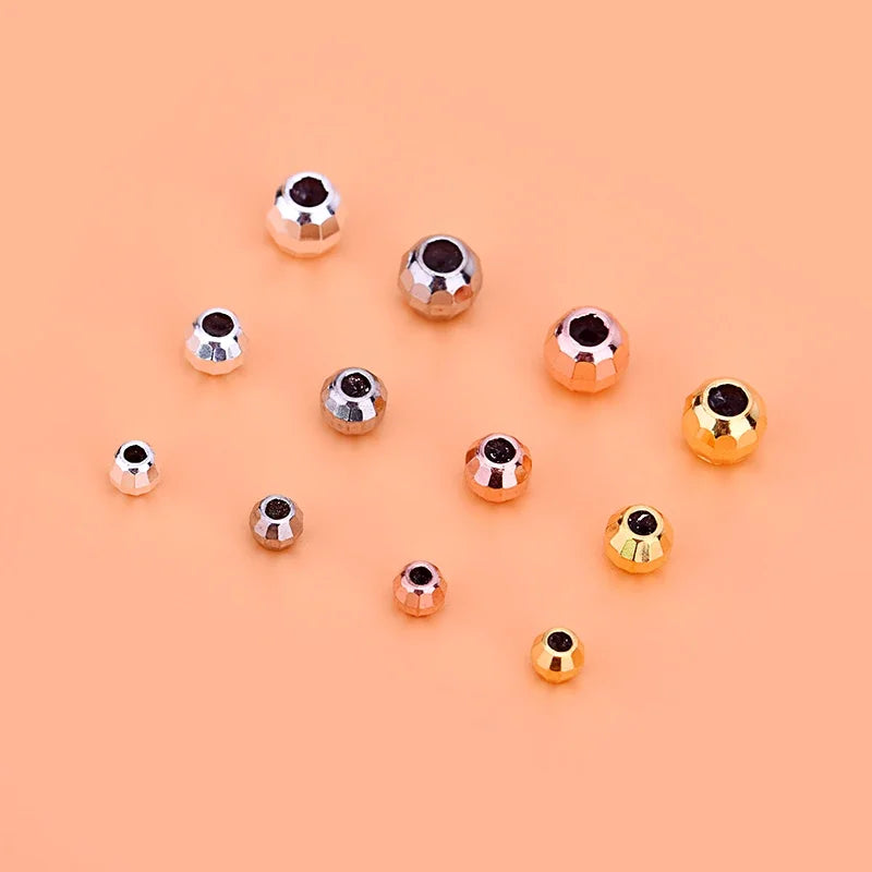 5pcsracelet DIY loose beads Thai silver laser beads silica gel beads 925 silver accessories accessories accessories accessories