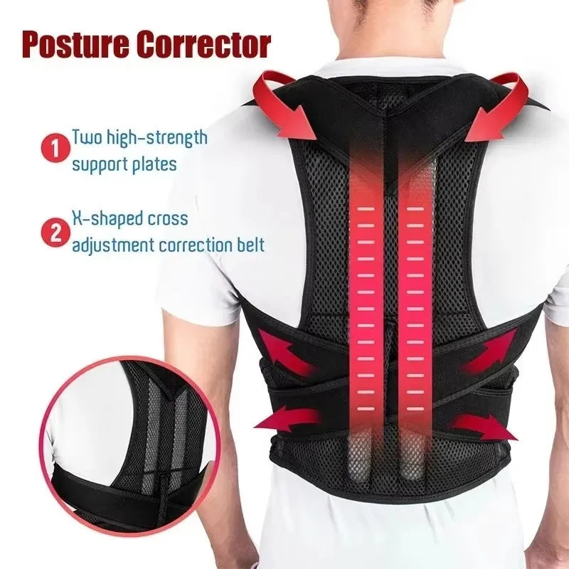 Male And Female Back Posture Corrector Shoulder Posture Corrector With Waist Support Used To Improve Posture ﻿