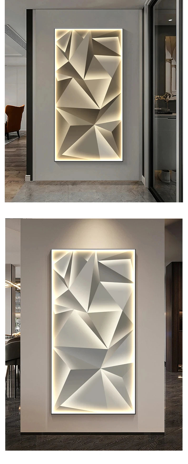 Entrance Decorative Wall Painting Lamp Living Room Background Wall Light Luxury Mural Light Corridor Hanging Abstract Painting