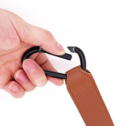 1/2pcs PU Leather Baby Bag Stroller Hook Pram Rotate 360 Degree Rotatable Cart Organizer Pram Hook Crochet Stroller Accessories