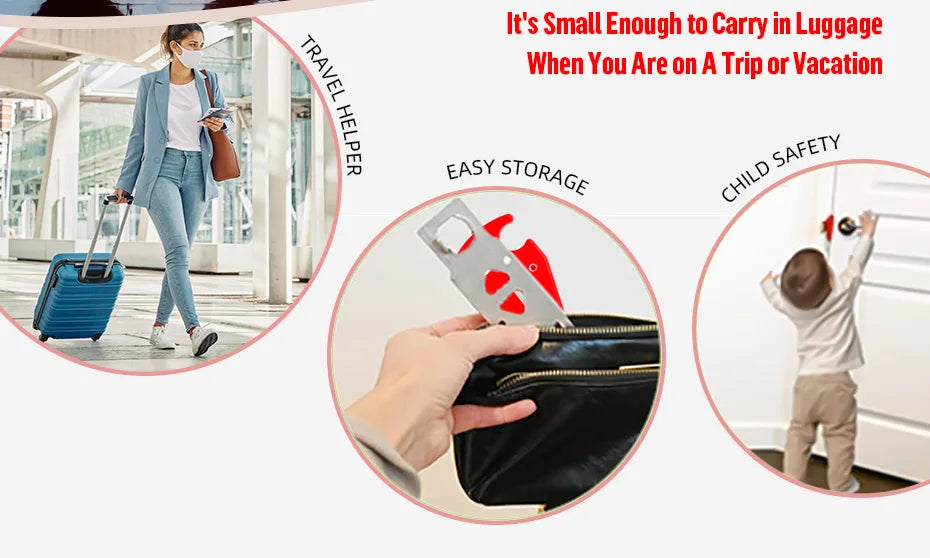 Portable Door Lock for Home Security Door Locks Locks for Extra Security and Protection of Privacy on the Go Perfect for Travel
