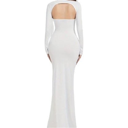 Maternity Dresses For Photoshoot Sexy Stretch Pregnancy Clothing Fishtail Skirt Backless and Abdominal Dress Floor Length Skirt