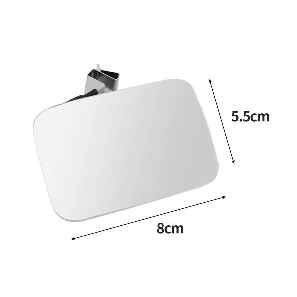Car Auxiliary Blind Spot Mirror 360 Degree Wide Angle Adjustable  Interior HD Convex Rearview Mirror Parking Rimless Mirrors