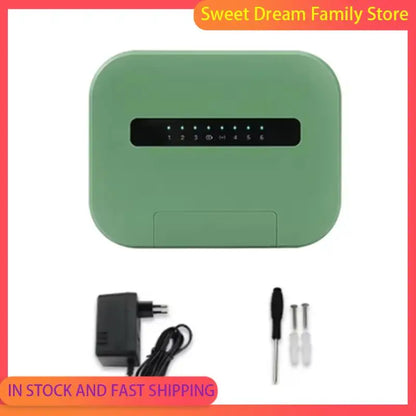 SDFC-Tuya Wifi Indoor Smart Sprinkler Controller Indoor Smart Sprinkler Controller Irrigation System Remote Control 6 Zone EU Pl