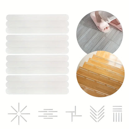 6/12/24/36/40 Pcs Anti Slip Strips Shower Stickers Colored Non Slip Bath Safety Strips for Bathtub Shower Stairs Floor