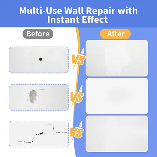 100g Multipurpose Putty Paste Strong Coverage Professional Renovation Paste with Scraper for Wall Surface