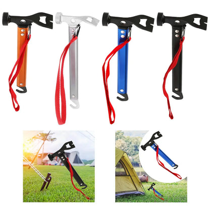 Professional Ultralight Camping Hammer - Survival Tool for Hiking, Mountaineering with Shockproof Grip, Portable Outdoor Gear