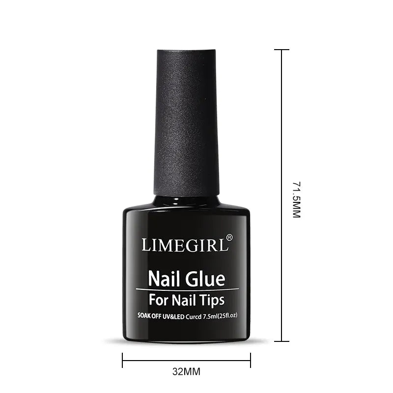 LIMEGIRL 7.5ml Nail Tips Glue Gel UV Glue for False Nails Acrylic Sticking Adhesive Manicure Multi-function Strong Nail UV Glue