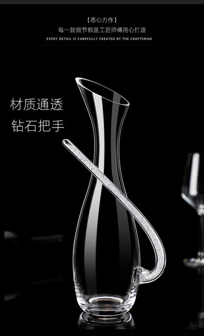 High-grade crystal glass red wine decanter household  dispenserEuropean red wine jug wine personality jug set