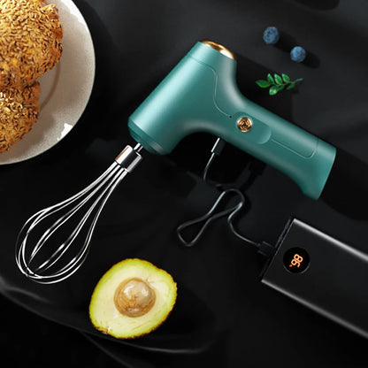 Electric Food Mixer Dough Blender Egg Beater USB Wireless Hand Blender Spiral Whisk Cream Mixer For Kitchen Cooking Tools