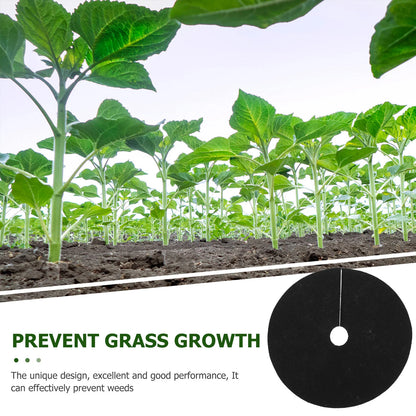 20 Pcs Ground Cloth Agriculture Ring Control Fabric Anti-grass Protection Pad