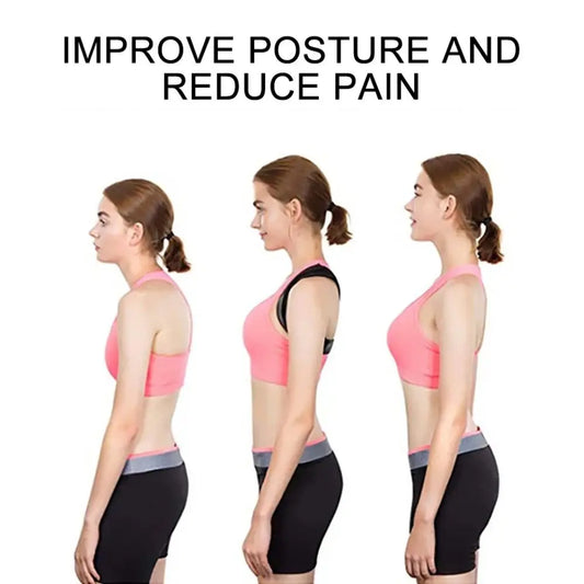 Polyester Back Straightener Full Back Breathable Back Posture Corrector Black Adjustable Upper Back Brace Beauty